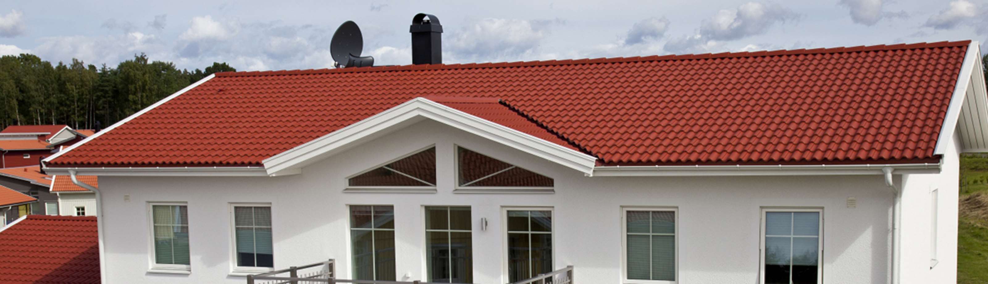 Benders Palema betongtakstein på bolig