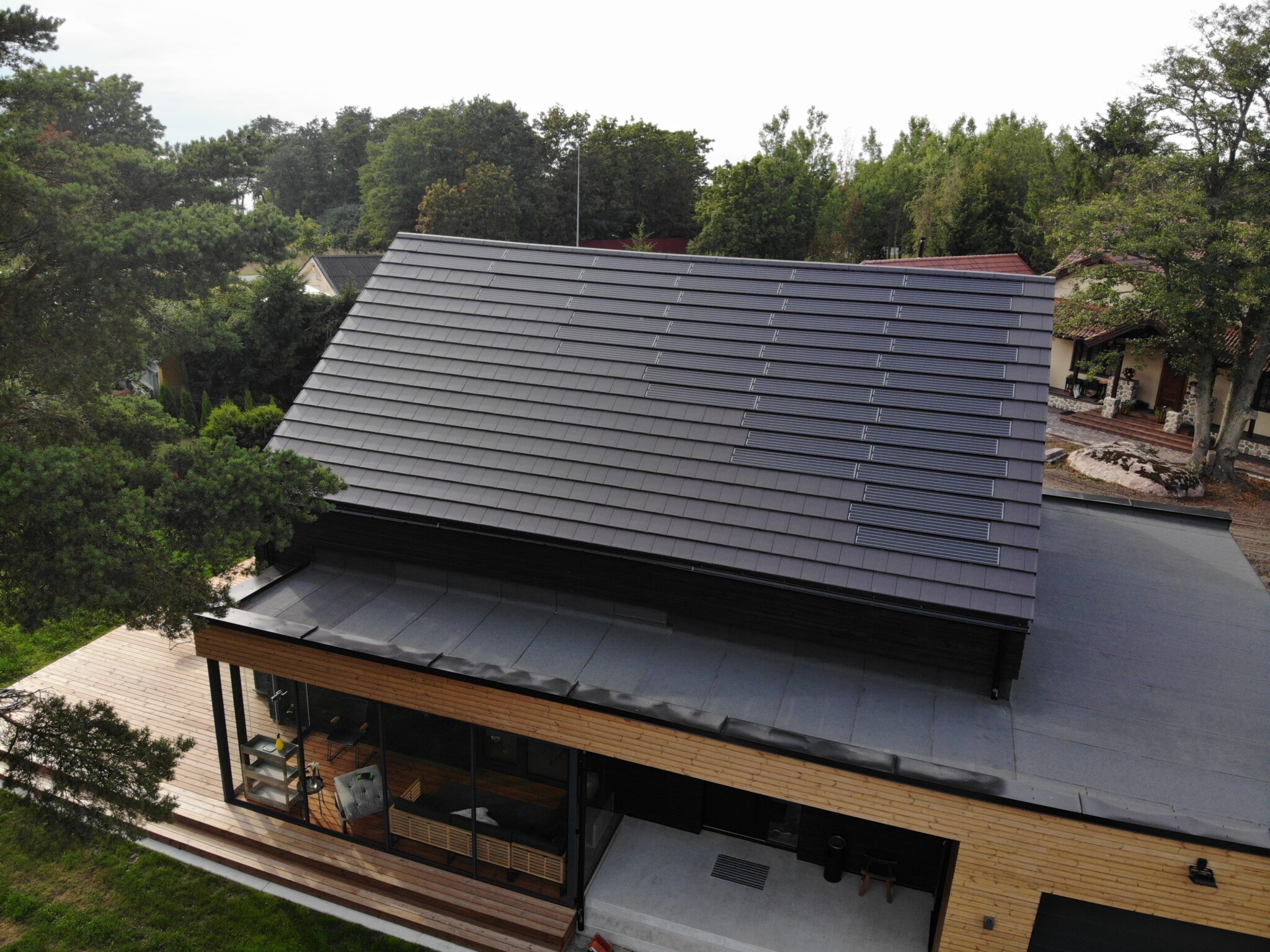 Solar Tiles på tak